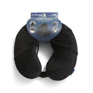 BROOKSTONE Black Hooded Memory Foam Pillow